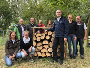 Die Mannschaft der FWI und FBG-Geschäftsstellenleiter Dieter Rammensee mit viel Spaß an den verschiedenen Angeboten