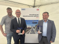 1.Bürgermeister Dieter Lenzer, Stadtteilreferent Jürgen Adler und 2.Bgm. Hans Brummer