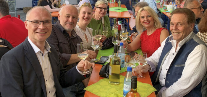 Empfang zum Weinfest in Grosslangheim